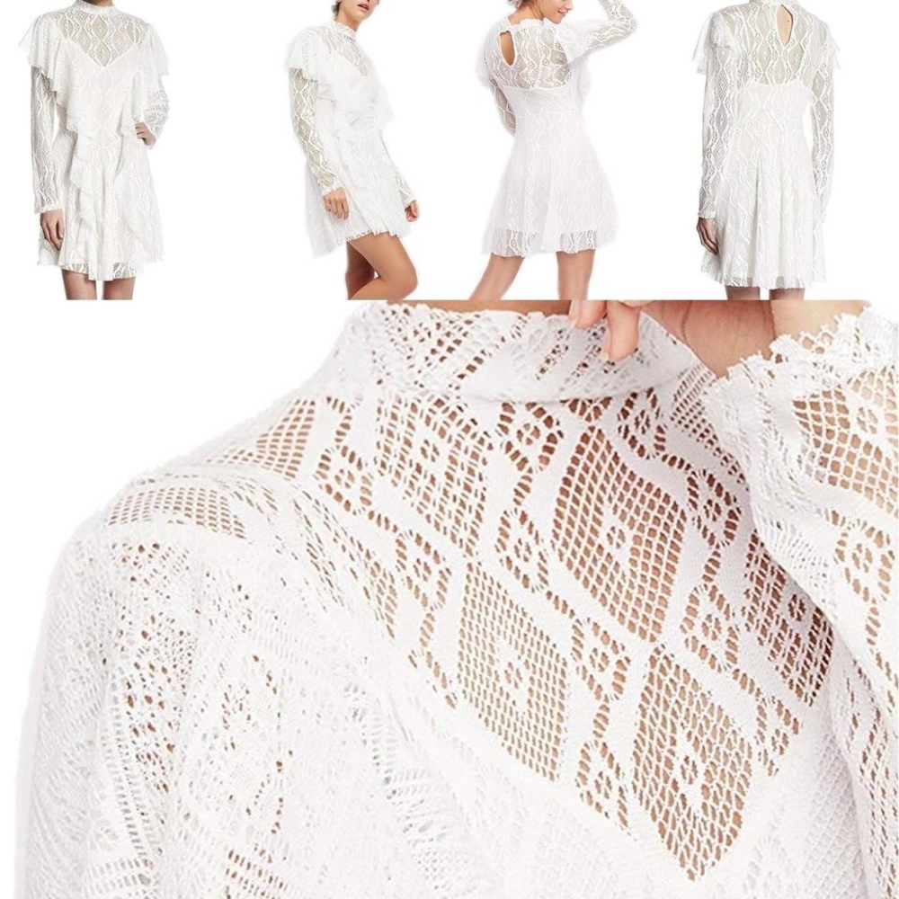BRAND NEW FREE-PEOPLE WHITE DRESS